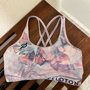 PELOTON Floral 2k Strappy Bra - Medium